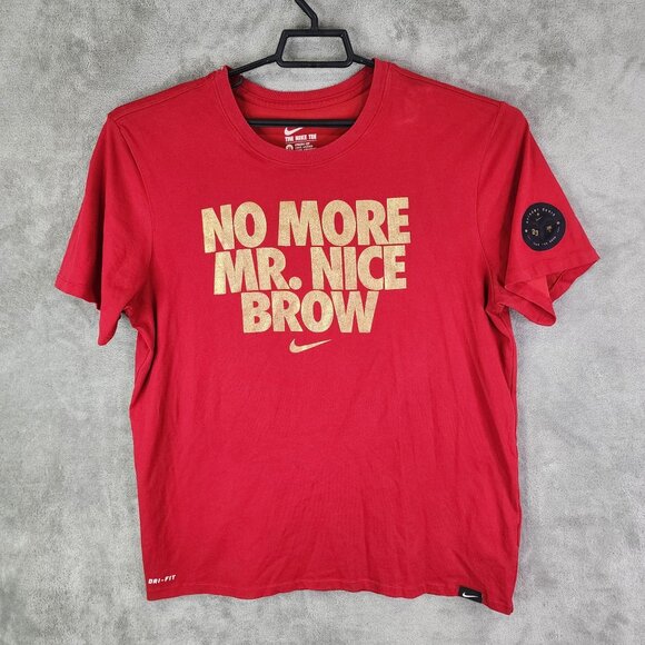 Mens Red The Nike Tee Shirt Anthony Davis Dri-Fit Short Sleeve Crew Neck Size XL - Picture 2 of 9